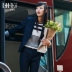 Leif Eddie cửa hàng giảm giá thương hiệu mùa xuân mới đi lại thời trang màu xanh đậm phù hợp với áo khoác denim quần áo phụ nữ giản dị - Business Suit đầm nữ Business Suit