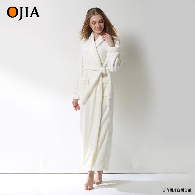 Mùa thu san hô lông cừu flannel váy ngủ nữ mùa đông dày cộng với đôi ấm dài đôi áo choàng tắm kích thước lớn gxO49vN3ZE đồ ngủ mùa đông