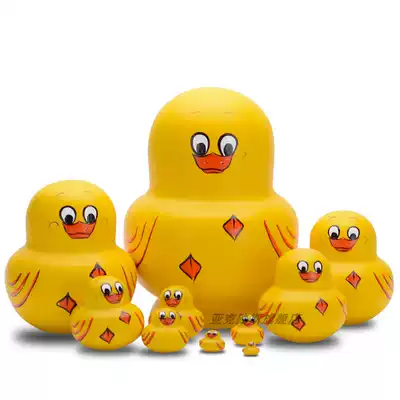 Yakrous hand painted business gift birthday gift basswood brand Russian set doll 10 layer 10036