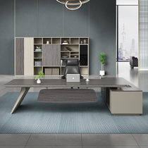 Simple modern boss desk President Office table and chair combination single manager big class Chinese office furniture