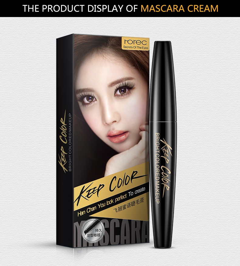Han Yu mascara tăng trưởng chất lỏng tăng trưởng lỏng không thấm nước dài quăn mã hóa lâu dài dày và không nở tự nhiên mascara 2 đầu