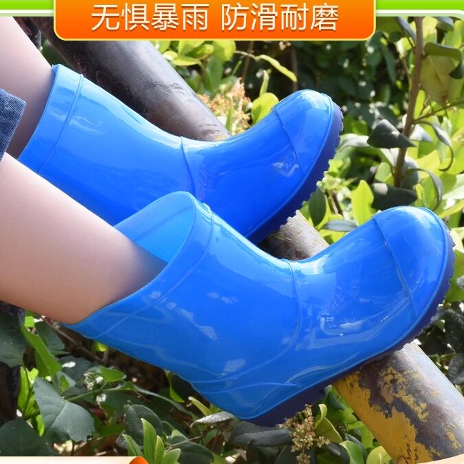 儿童雨鞋女款水靴新款雨靴防滑防水鞋女童宝宝幼童幼儿园小孩水鞋
