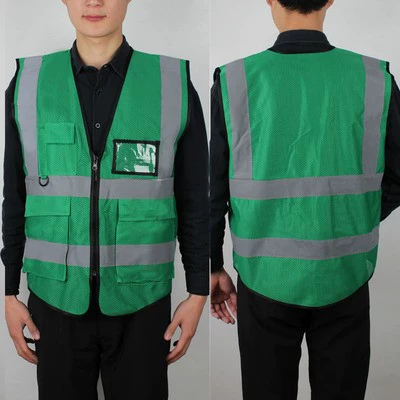 Jiahu vest phản quang công trường xây dựng công nhân cảnh báo an toàn quần áo xây dựng vệ sinh bảo vệ huỳnh quang vest màu vàng clip vải pangrim áo bảo hộ bắt ong 