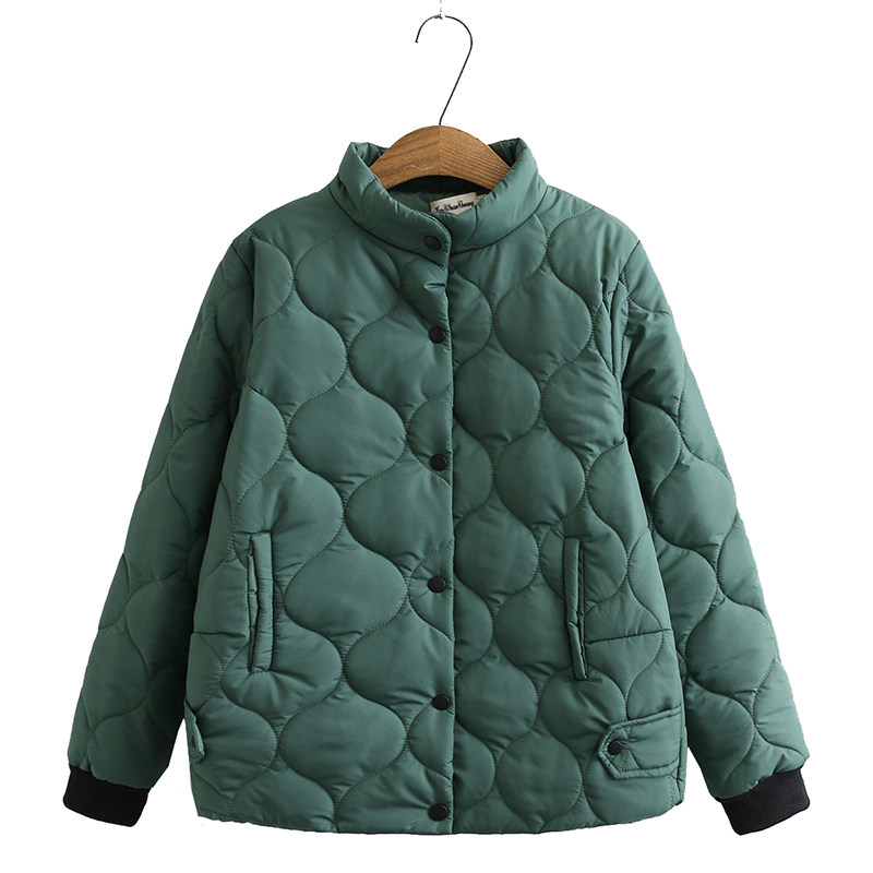 Add Fat to Mama Cotton Padded Jacket Woman Autumn Winter Light Slim Down Cotton Suit Short of foreign pie Large size Handy Little Cotton Clot