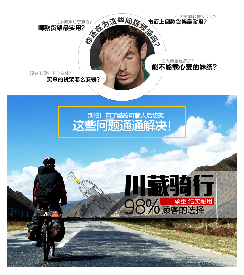 Porte-bagages pour vélo COOLCHANGE - Ref 2411547 Image 10