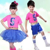 Ngày đầu năm của trẻ em Trang phục cổ vũ Khiêu vũ Jazz Trường mẫu giáo Tutu Dance Princess Dress Modern Dance - Trang phục trang phuc bieu dien