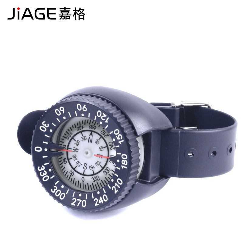 Navigation liquid-filled diving swimming watch compass compass watch waterproof luminous anti-seismic coach -50 m