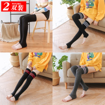 Stocks in the middle tube air-conditioned room warm foot socks cover knee pads warm high socks womens Japanese thighs knee cotton socks