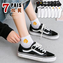Little Daisy socks ladies socks autumn summer Net red boat Socks autumn lovers tide thin low-top short cotton socks