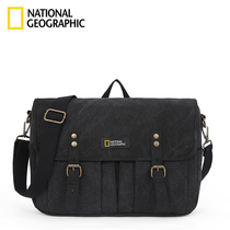 National Geographic Shoulder Square Beach Men's Trend Brand Mass Worker Package Student Leisure Women Shoulder Bag Function Postman Package