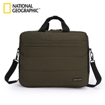 National Geographic Computer bag Hand-held Business Briefcase Mens handbag Cross shoulder bag Crossbody bag Mens bag tide