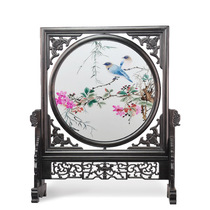 Suzhou embroidery Su embroidery double-sided embroidery boutique home decoration painting pure handmade Chinese style flowers and birds intangible cultural heritage cultural gifts