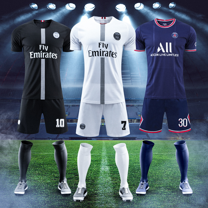 Paris Saint-Germain jersey custom home and away messi big Paris jersey c Ronaldo children's football suit set men