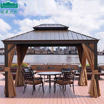 Outdoor patio cool pavilion Leisure Rome tent sunshine aluminum alloy European-style awning villa scenic area Garden kiosk