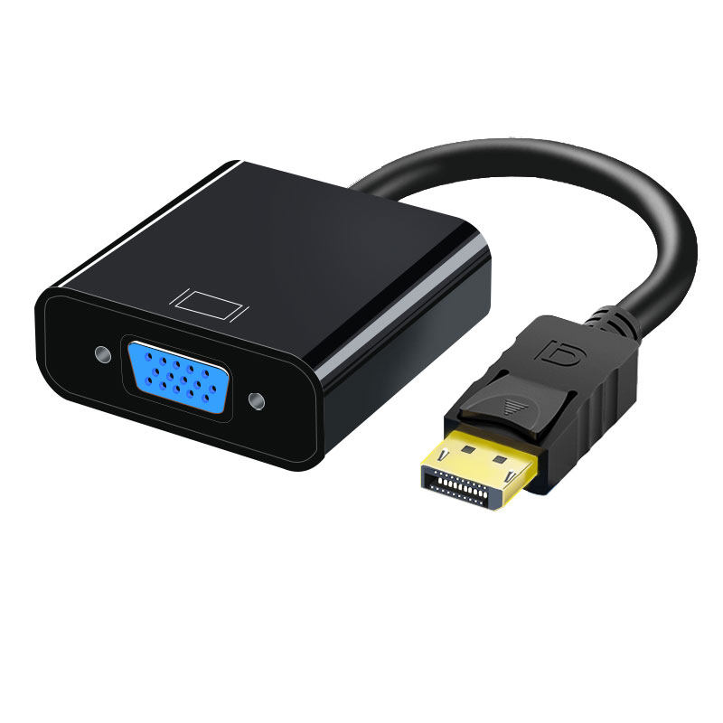 Dp Male to Vga Female Desktop Computer Graphics Card Conversion Cable Projector Monitor Vja High-Definition Connection Cable Adapter