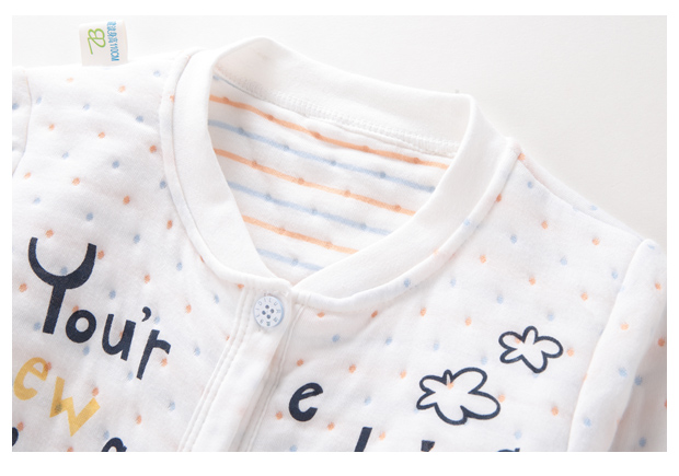 Bé gái mùa thu và mùa đông Đồ ngủ trẻ em một mảnh 3 bé trai bé gái thân mùa đông cotton dày 2-7 tuổi quần áo sành điệu cho be gái