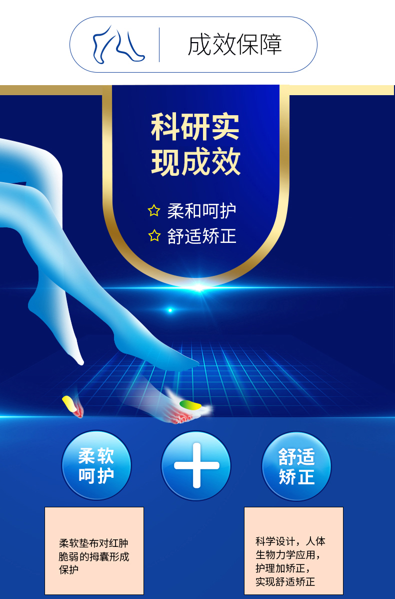 国家专利产品 敏斯特 脚趾矫正器 纠正拇指外翻 单只 图4