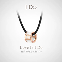 [Spot] Я делаю фарфоровую серию 18K Золото, настоящее бриллиантовое ожерелье женское розовое золото подвеска IDO Ido