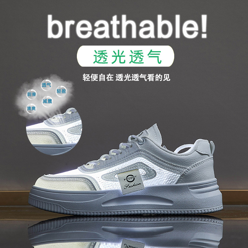 2025 New Spring and Summer Versatile Mesh Breathable Casual Shoes Student Sneakers Women's Non-Slip Shoes White Women's Shoes