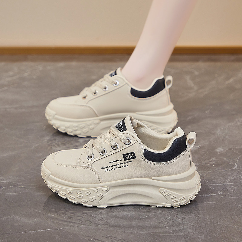 2025 Autumn New Dad Shoes Women's Versatile Shock-Absorbing Sneakers Casual Shoes Spring and Autumn Thick-Soled Women's Shoes ins Trend