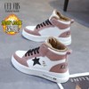 Fleece-Lined High-Top Shoes for Women, 2025 Winter New Versatile Casual Sports Women's Shoes, Thick-Soled Snow Short Boots, Warm Cotton Shoes