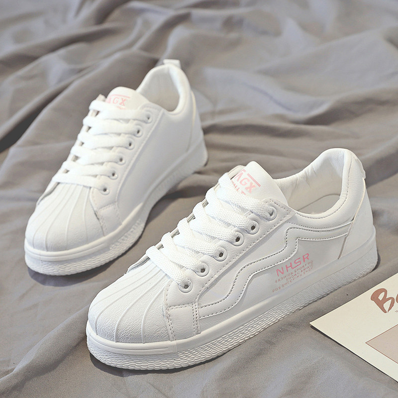 Shell-Toe White Sneakers for Women, 2025 Spring New Trendy Versatile Student Sneakers, Sports Casual Shoes, Women's Shoes, Single Shoes