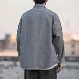 Осенняя рубашка, универсальный японский хлопковый лонгслив, куртка для влюбленных, в корейском стиле, оверсайз