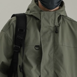 Демисезонная дорожная ветрозащитная водоотталкивающая куртка с капюшоном, оверсайз