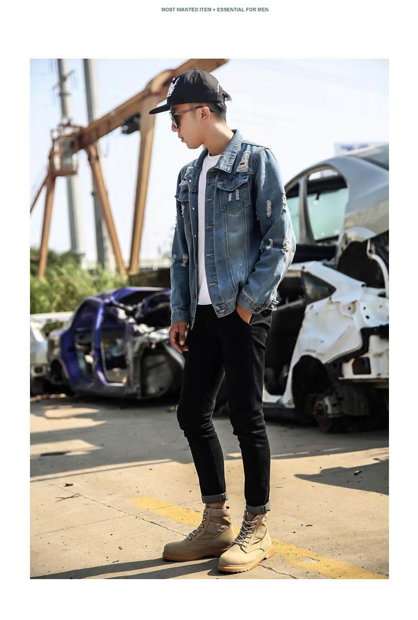 Giày nam cao cấp mùa đông 2018 trong sa mạc bốt ngắn xu hướng dụng cụ quân sự hoang dã Anh Martin ủng nam giày lười lv