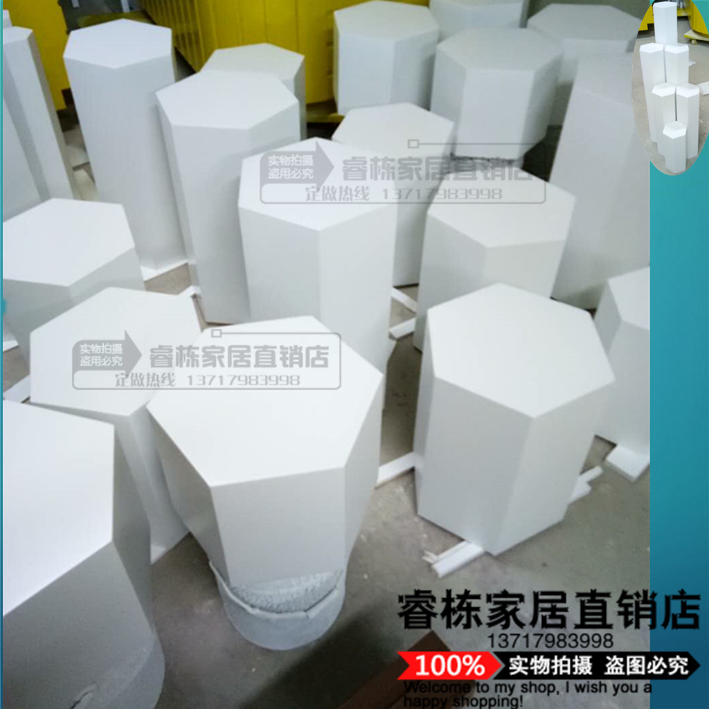 Gian hàng trắng tùy chỉnh kệ kim cương hiển thị bàn cửa sổ hiển thị tủ gian hàng mô hình vuông nền tảng