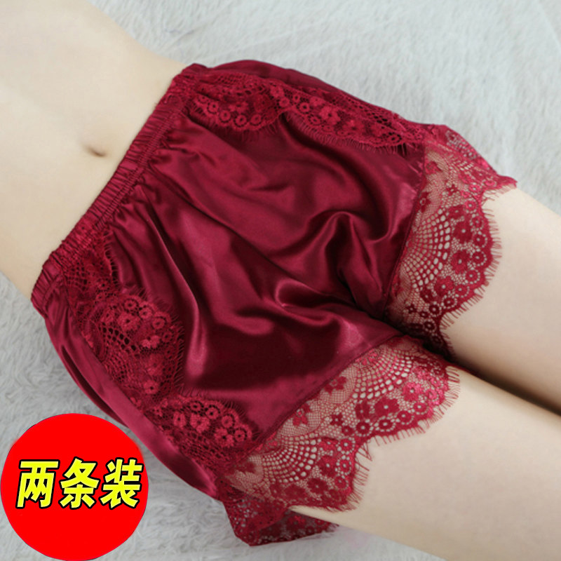 Eyelash Lace Lace Safety Pants Anti Walking Light Woman Inside And Outside Wearing Loose Summer Thin size Big Size Wedding Inner Hitch Pants