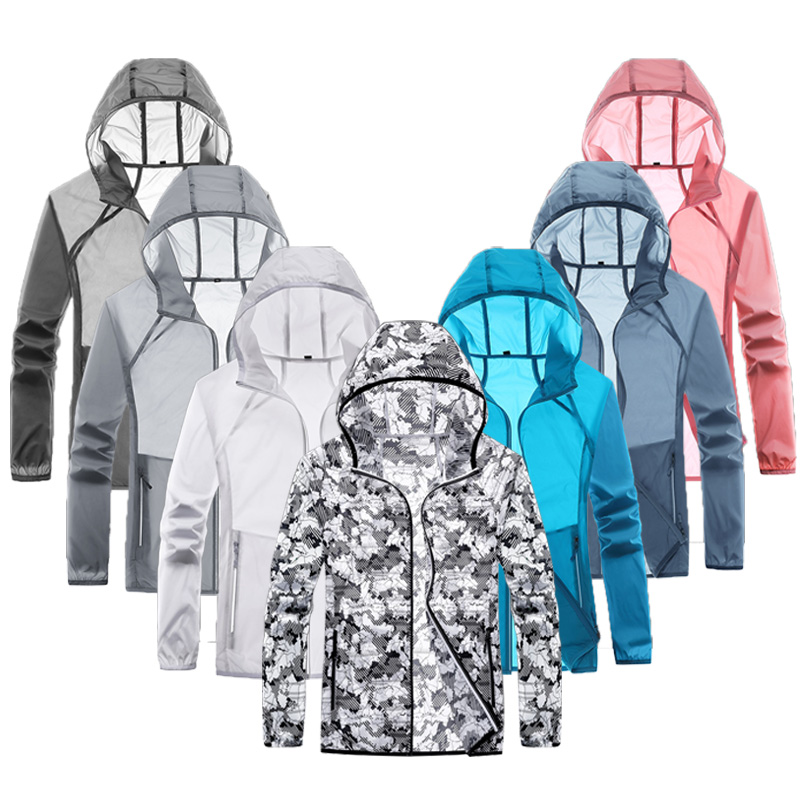 Roburg Rosun sunscreen men's ice silk Summer ultra-thin Skin Coat Women's anti-ultraviolet Breathable Ice-Ice Peak Suit-Taobao