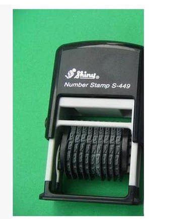 Taiwan's Sony S-449 automatic ink-back digital seal character high 4MM9 digits seal automatic ink seal-Taobao