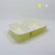 Hộp ăn trưa dùng một lần hộp đựng thức ăn nhanh hai hộp thức ăn hình chữ nhật hộp cơm trưa hộp đựng cơm hộp nhựa - Hộp cơm điện sưởi ấm