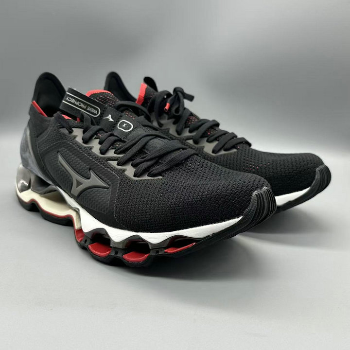 Mizuno Men's Mechanical Shock-Absorbing Running Shoes Wave Prophecy X Knit Original 1898