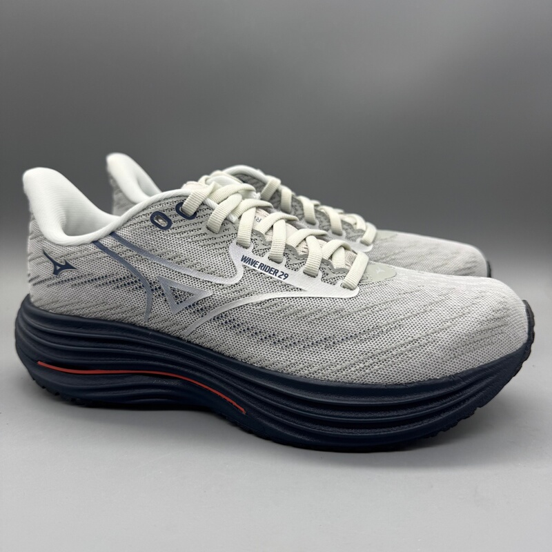 Mizuno Men's and Women's Thick-Soled Cushioning Breathable Running Shoes Sports Shoes Wave Rider 29 Original 998