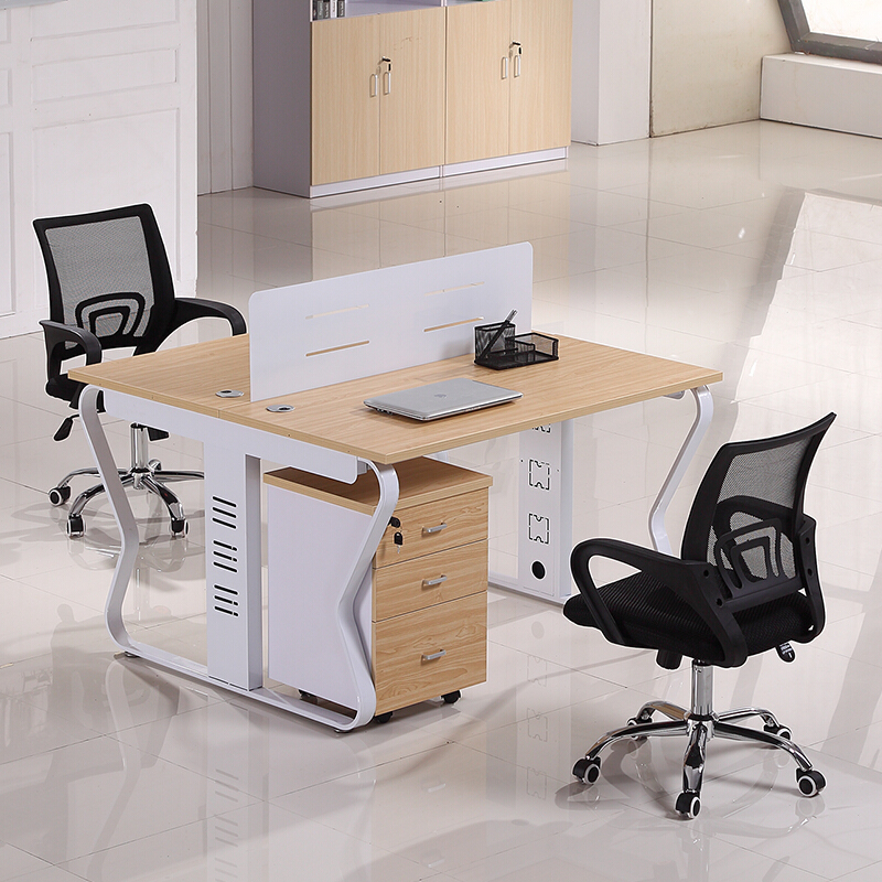Office furniture computer desk screen office chair 2 person 4 person workplace table simple modern staff position