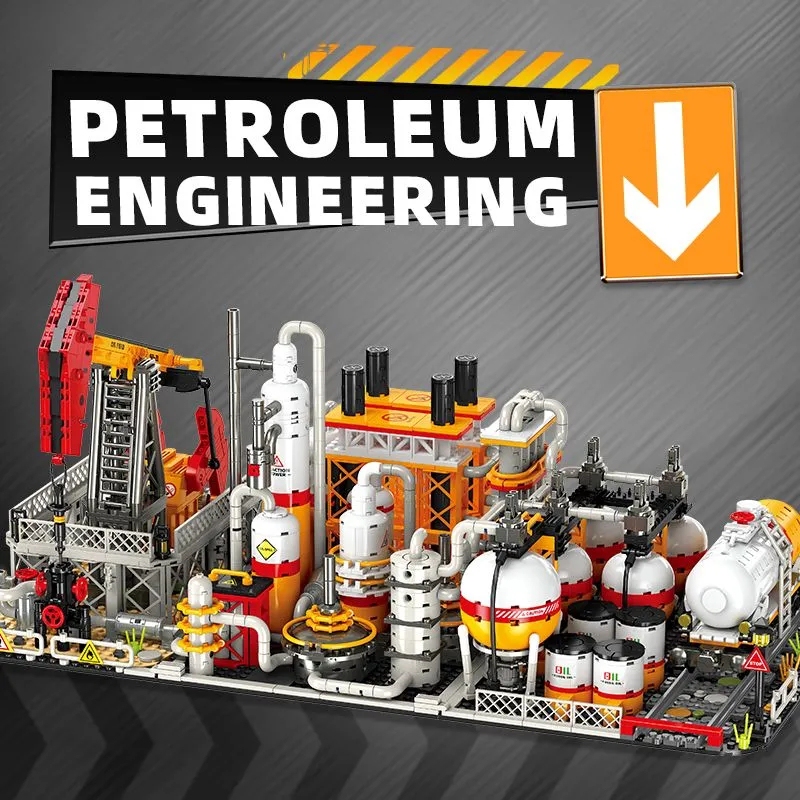 2025 New Product Petroleum Engineering Series Refinery Pumping Unit Storage Plant China Building Block Model Ornament Gift 2025 New Product Petroleum Engineering Series Refinery Pumping Unit Storage Plant China Building Block Model Ornament Gift
