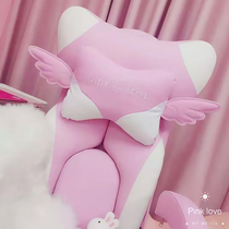 Haozun original supporting anchor chair cute PU leather headrest accessories