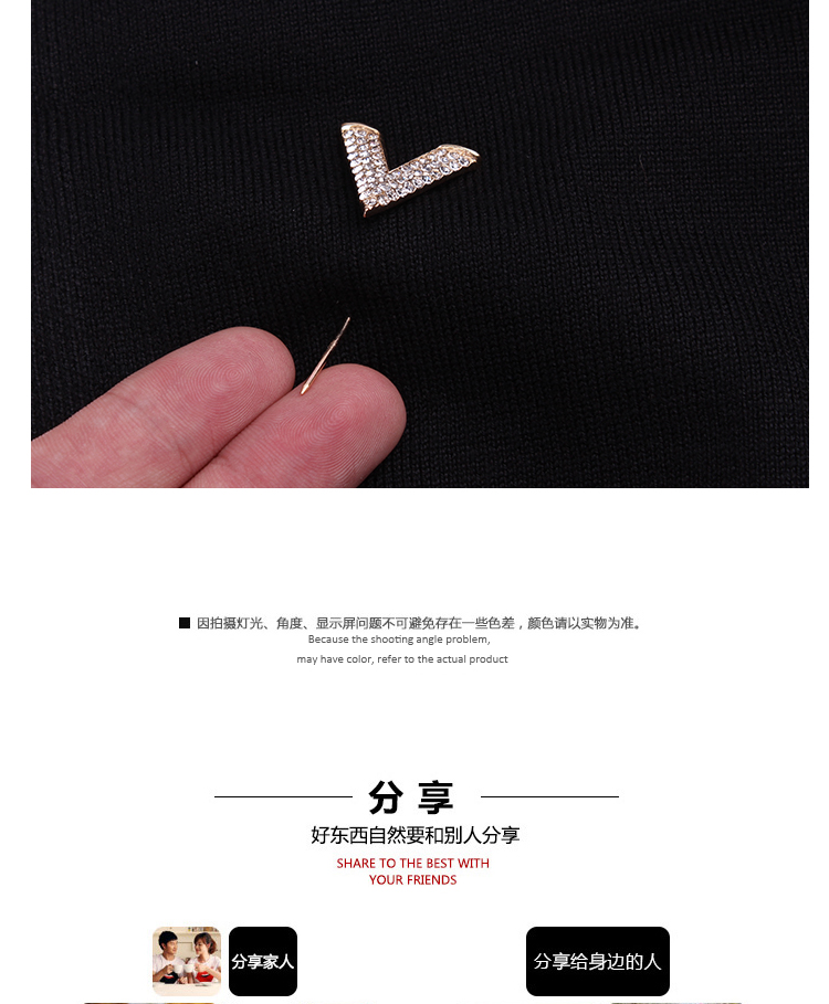 Hàn Quốc đơn giản ngọc trai pin nhỏ trâm cài áo khoác nữ pin khóa áo sơ mi nút V-cổ chống khóa phụ kiện phụ kiện cài áo vest nam