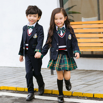 British style suit primary school uniform suit Korean uniform vest autumn and winter new teacher uniform kindergarten Garden uniform