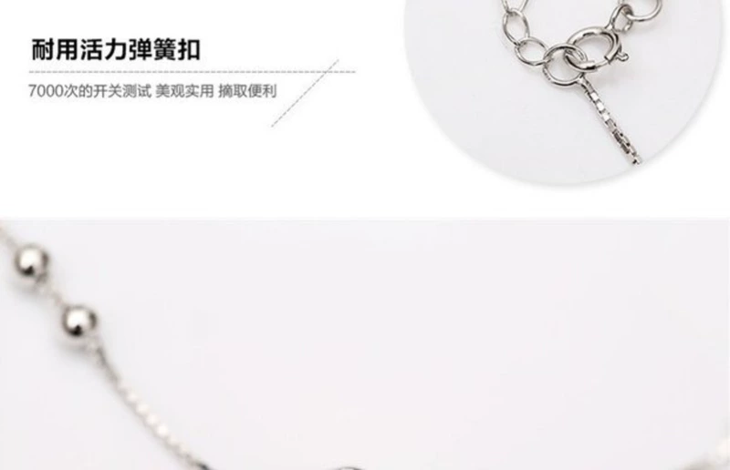 Nhẫn mùa hè bằng bạc 925 sterling Nhật Bản Hàn Quốc đơn giản nhỏ rõ ràng thời trang hoang dã nữ sinh viên vòng chân rỗng - Vòng chân