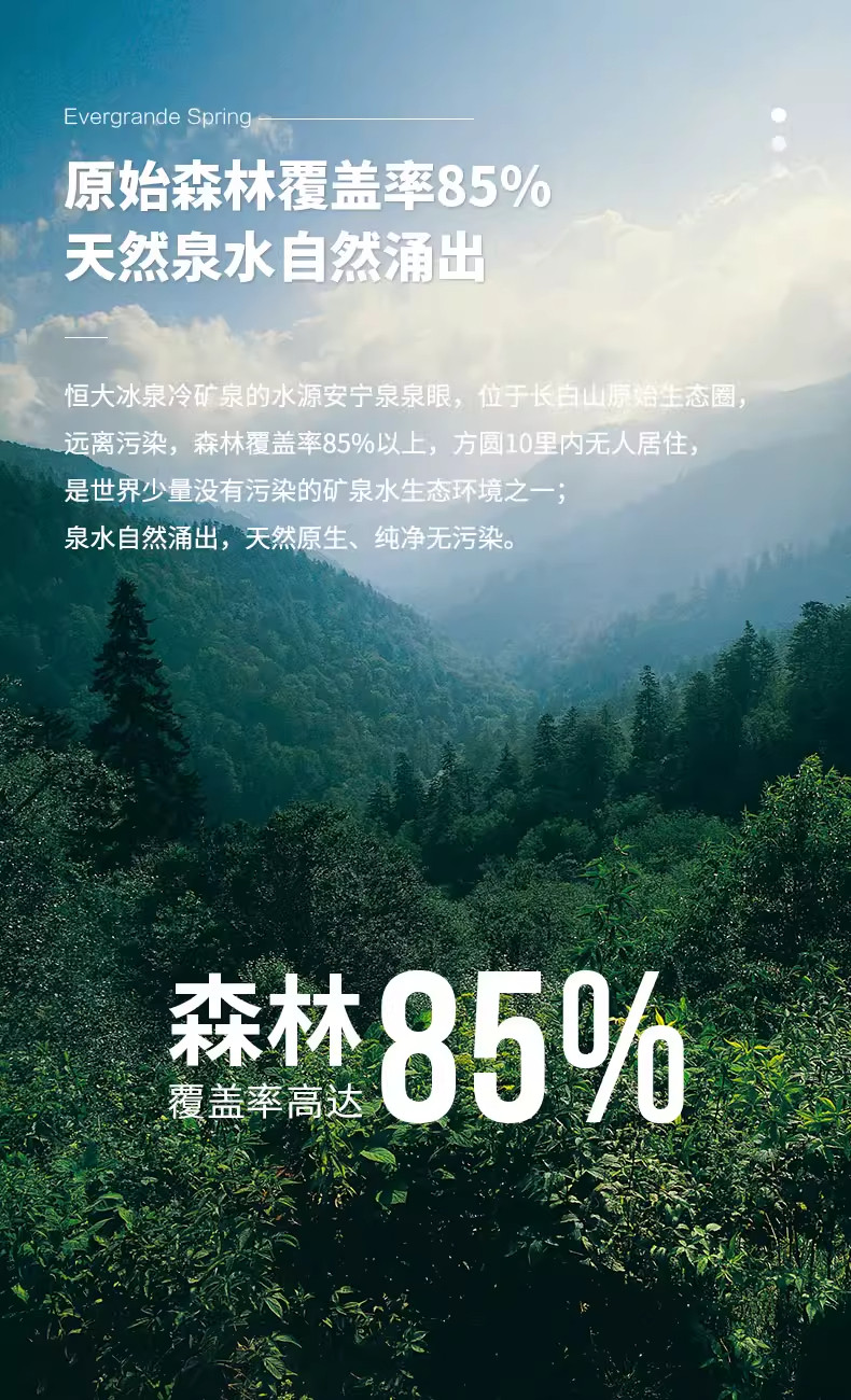 安享好物 安享S级饮用水-恒大冰泉低钠矿泉水 国标 