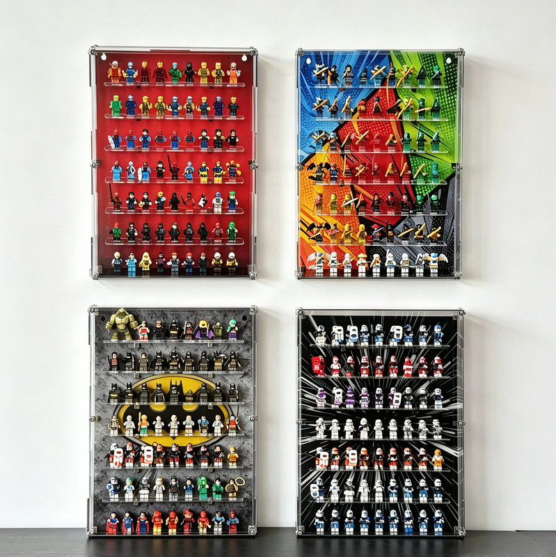 Suitable for Lego Star Wars, Harry Potter, Marvel, Ninjago Minifigures Wall-Mounted Photo Frame Dust-Proof Display Box