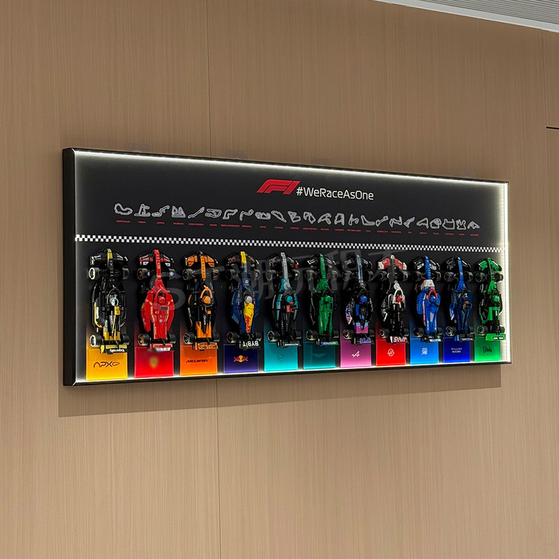 Suitable for Lego Speedf1 Movie 77252Apxgp Racing Car Building Blocks Wall-Mounted Photo Frame Dust-Proof Display Frame Suitable for Lego Speedf1 Movie 77252Apxgp Racing Car Building Blocks Wall-Mounted Photo Frame Dust-Proof Display Frame