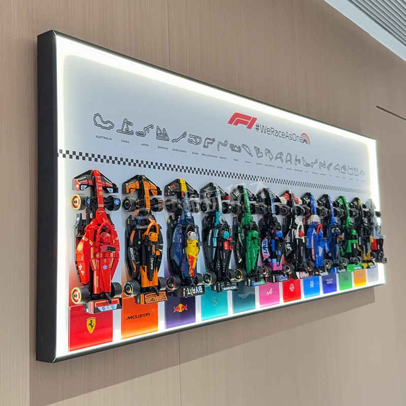 Suitable for Lego 2026 Speedf1 Ferrari Audi Racing Car Building Blocks Wall-Mounted Photo Frame Dust-Proof Display Frame