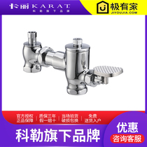 Thailand Kali stool pool flushing valve squat pit squat toilet foot valve All copper stool flushing valve 17904T-CP