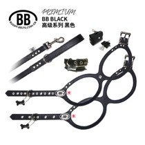 buddy Belts Canada pure handmade leather luxury chest strap BB glasses chest strap black