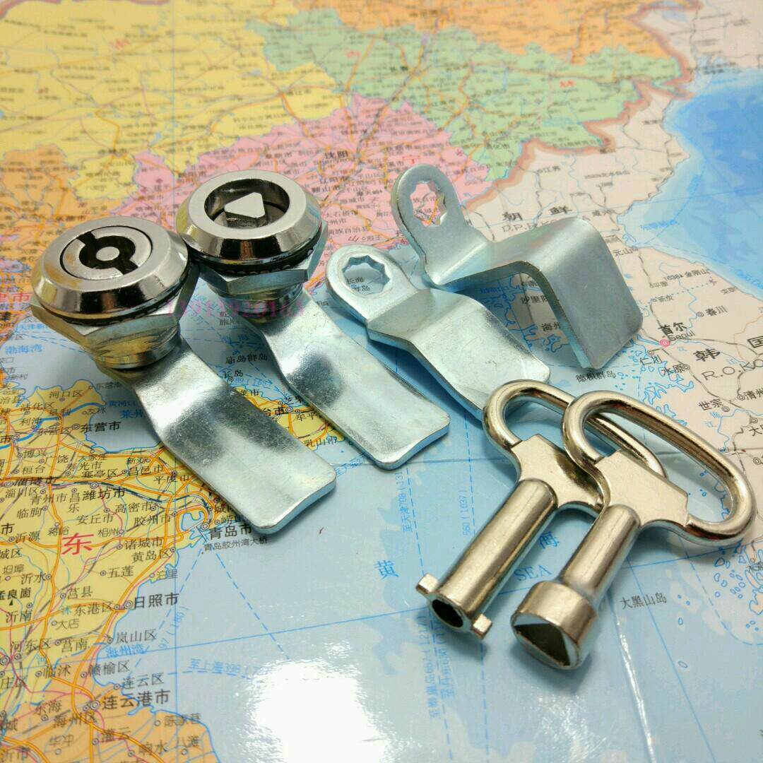 MS705B triangular lock Power distribution cabinet door lock Garbage bin door lock Switch cabinet door lock Turn cam lock One word lock