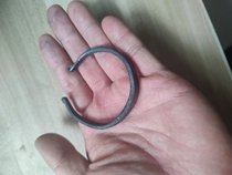 Authentic old boat head stud forged with iron bracelet Solid Iron Bracelet Baby Toddler Baby Boy Bracelet Birthday Present